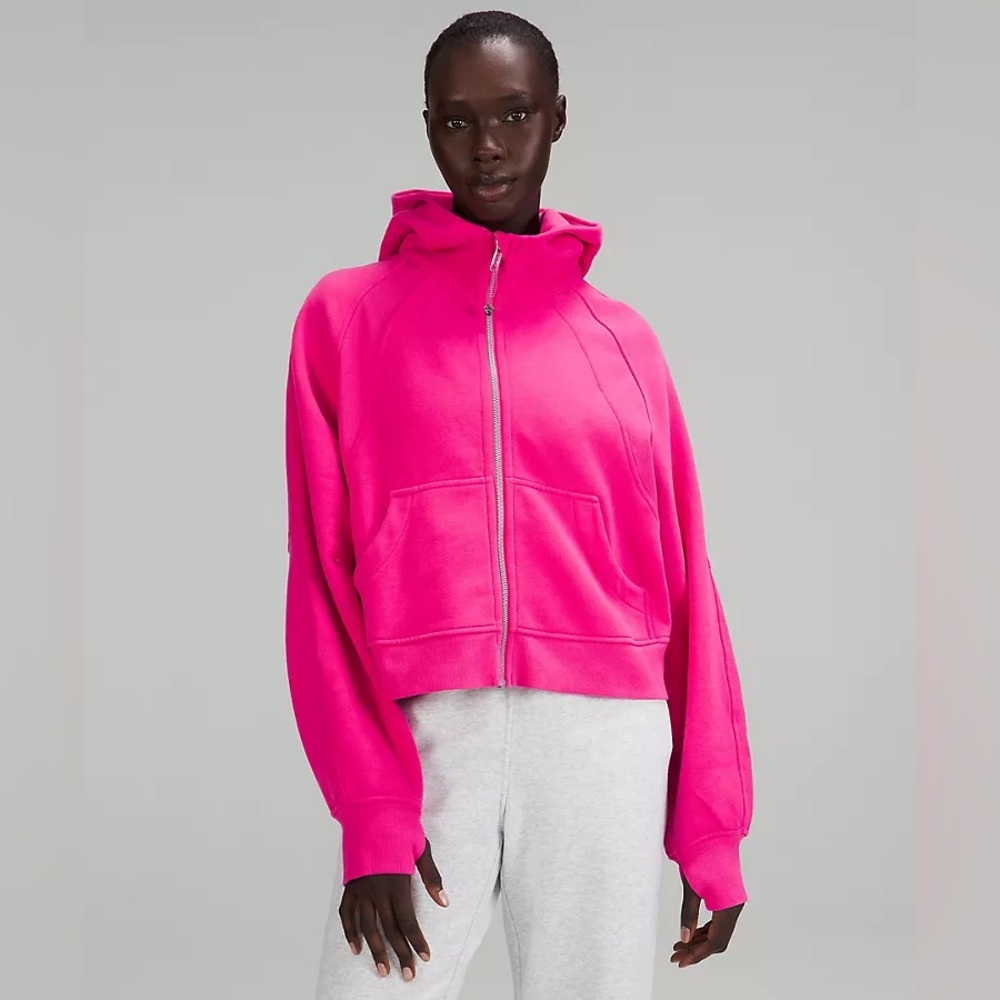 Lululemon Scuba Oversized Full Zip Hoodie, Sonic Pink, Size M/L
